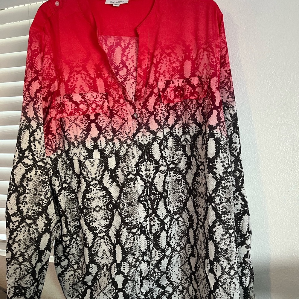Calvin Klein Red Blouse